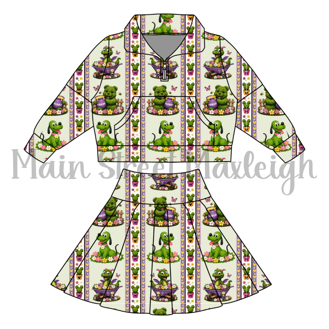 Flower Garden zip set