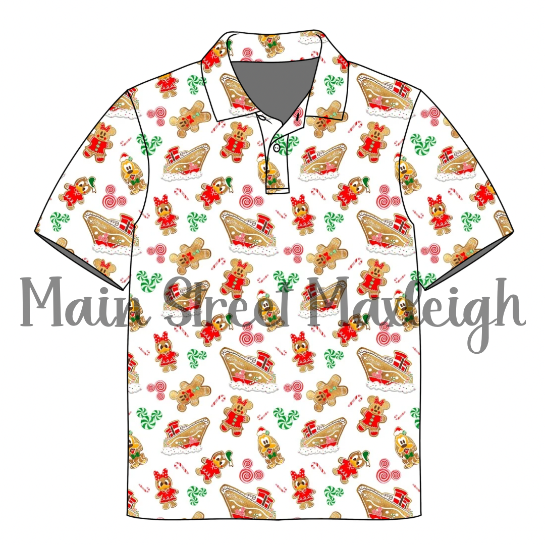 Very merry time Christmas cruise polo or pocket t
