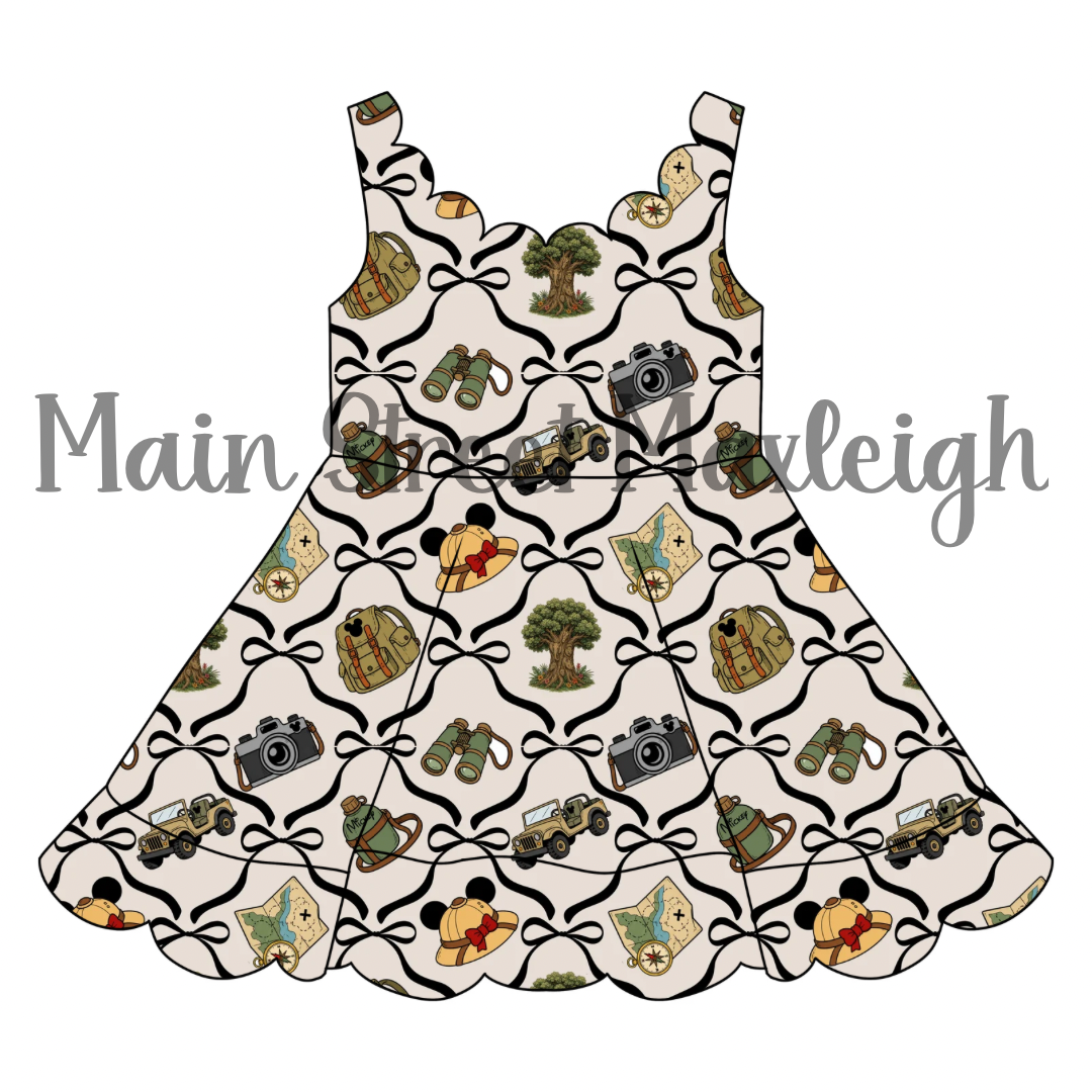 animal kingdom scallop dress