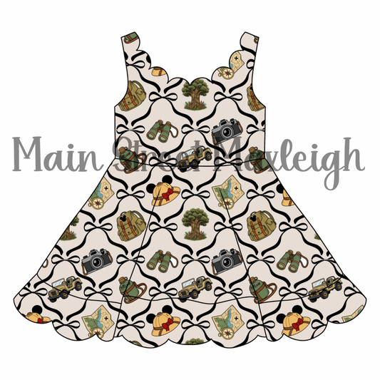 animal kingdom scallop dress