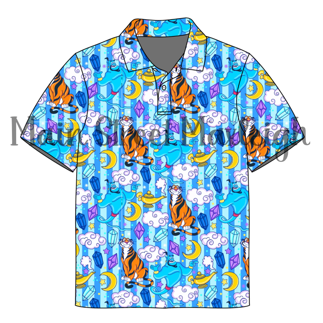 Magic lamp polo or pocket t