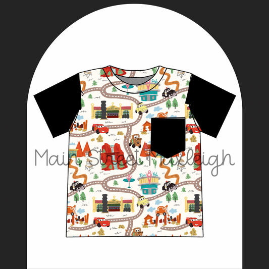 Life is a highway pocket tshirt