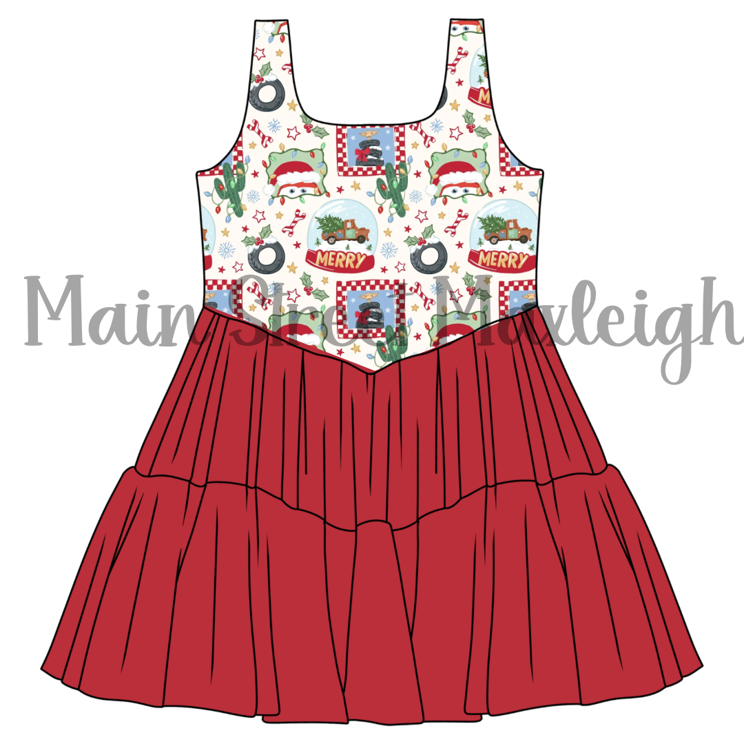 Christmas cars dress