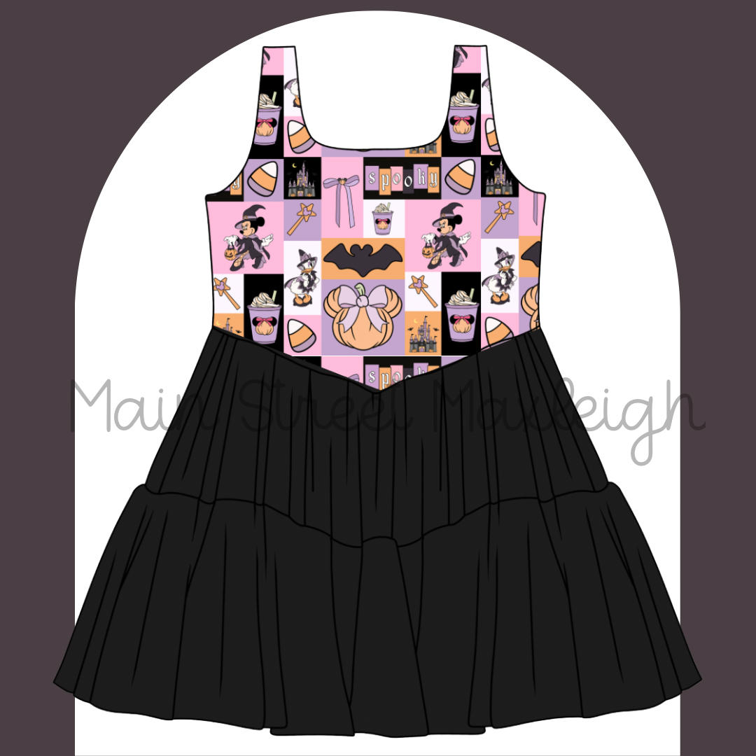 Halloween patch dress