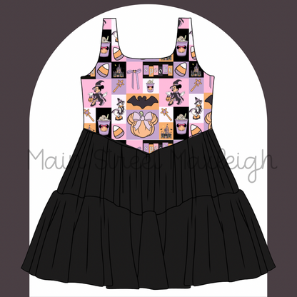Halloween patch dress