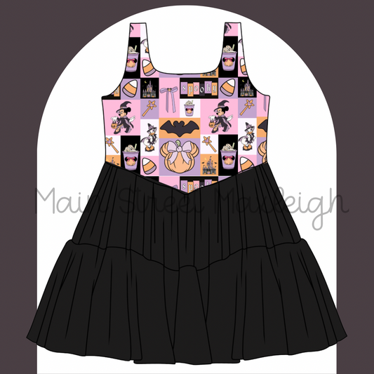 Halloween patch dress