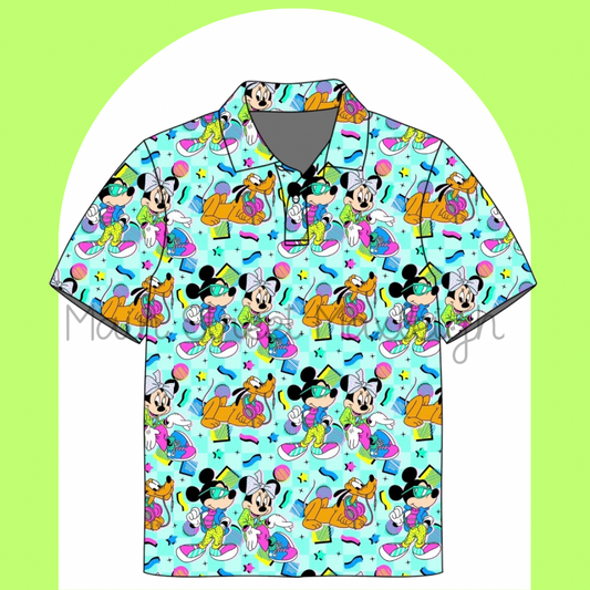 Neon 90s polo