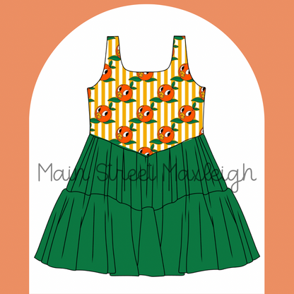 Orange bird dress