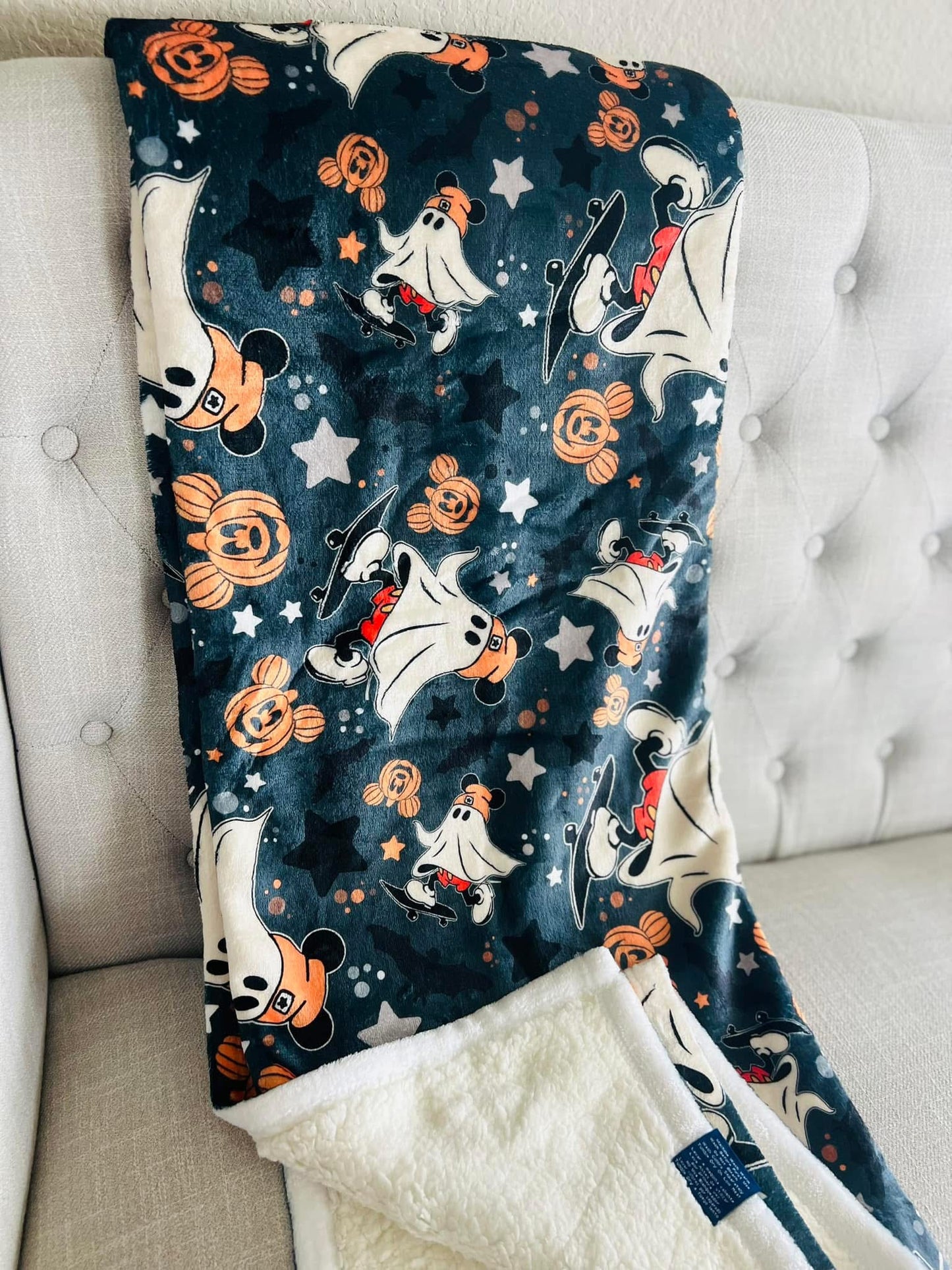 Stitch stars 50x60 Sherpa blanket