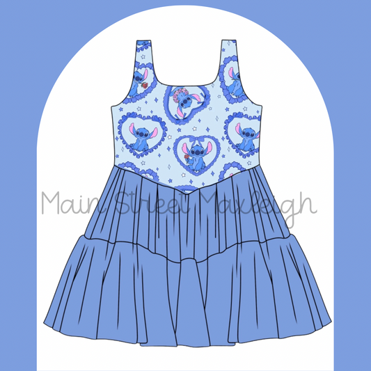 XL Ohana heart dress RTS