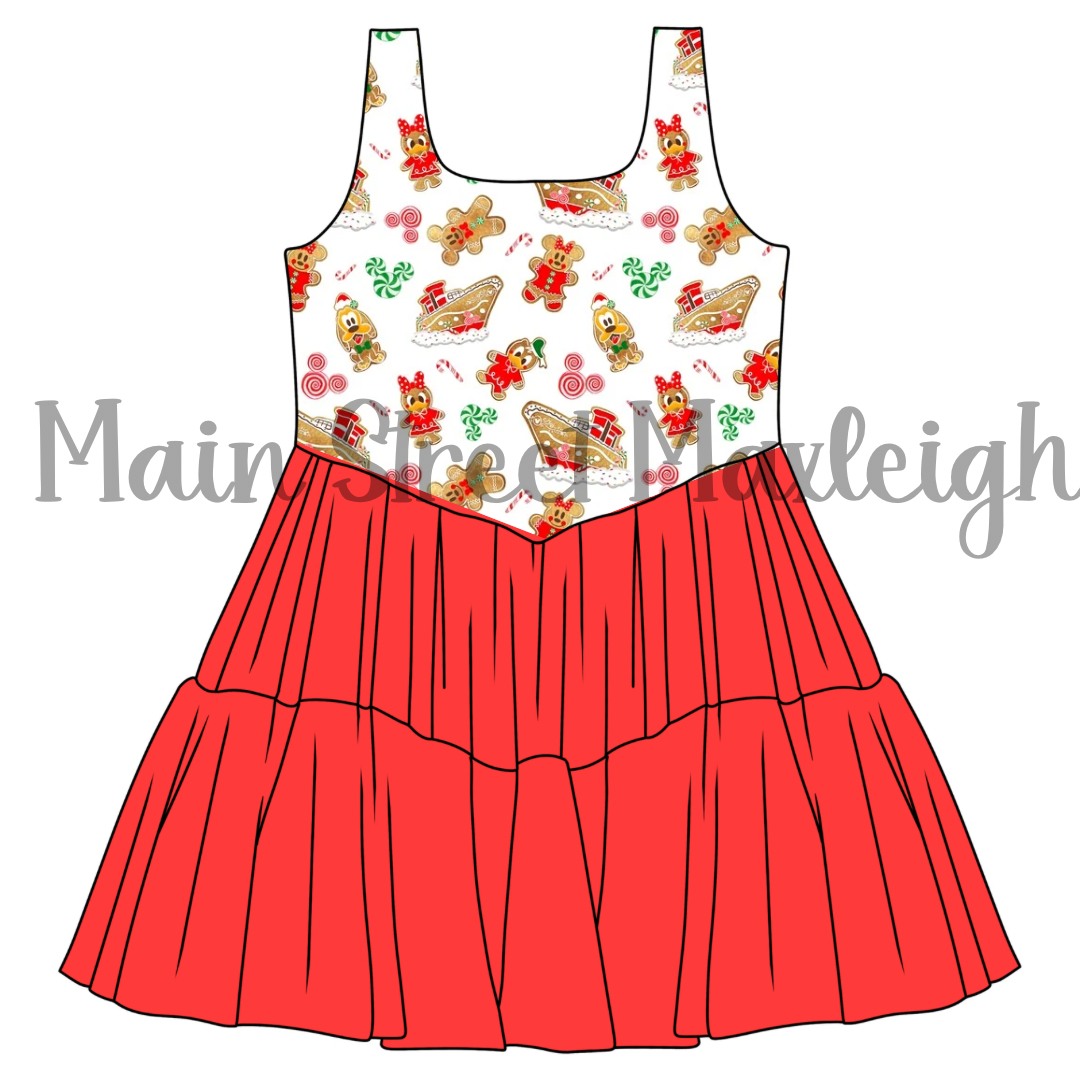Very merry time Christmas cruise dress