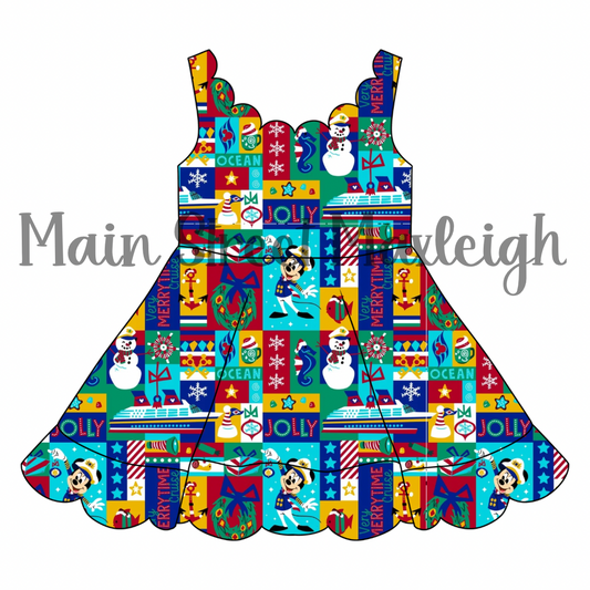 merry time cruise scallop dress