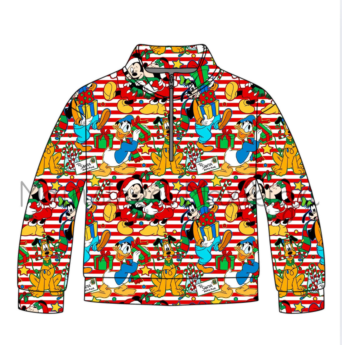 Dreamy Christmas half zip up