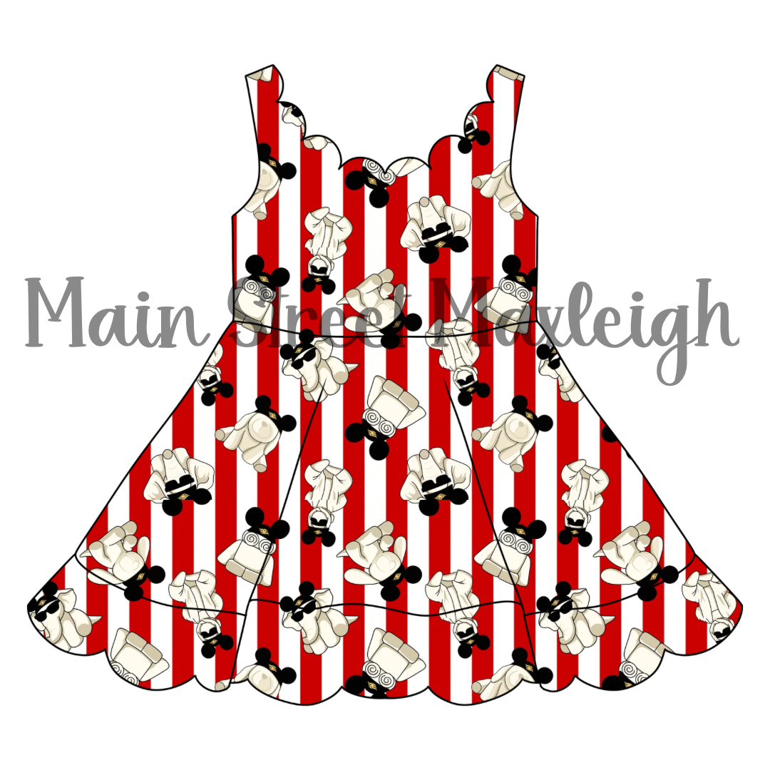 Evie cruise scallop dress