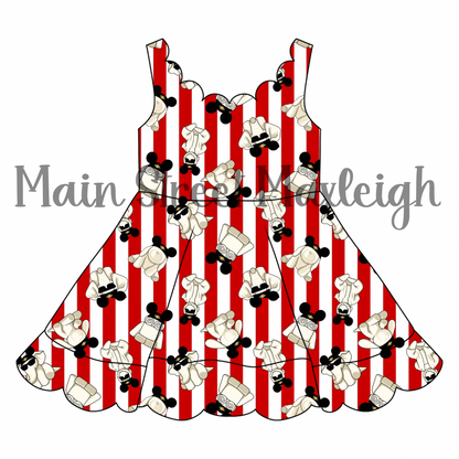 Evie cruise scallop dress