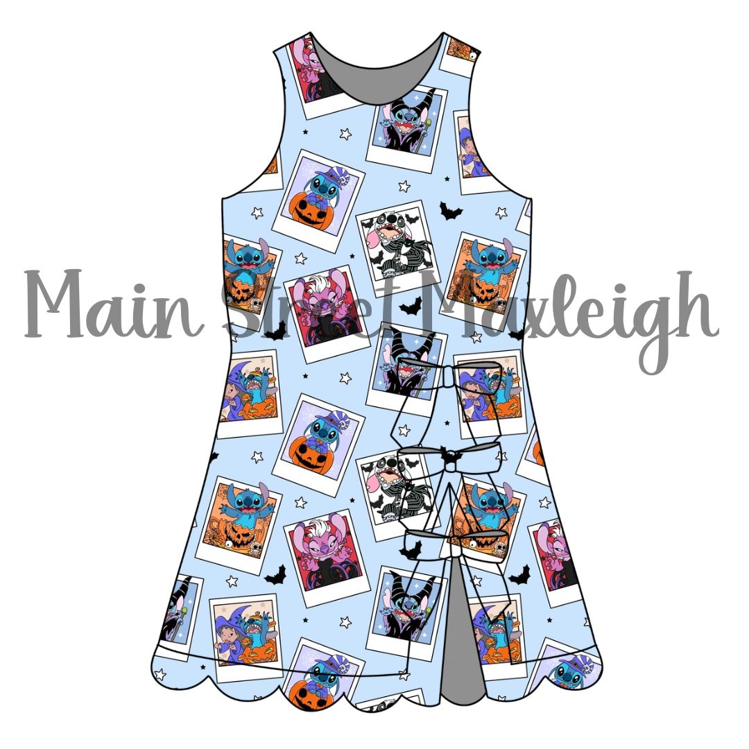 Halloween ohana bow dress