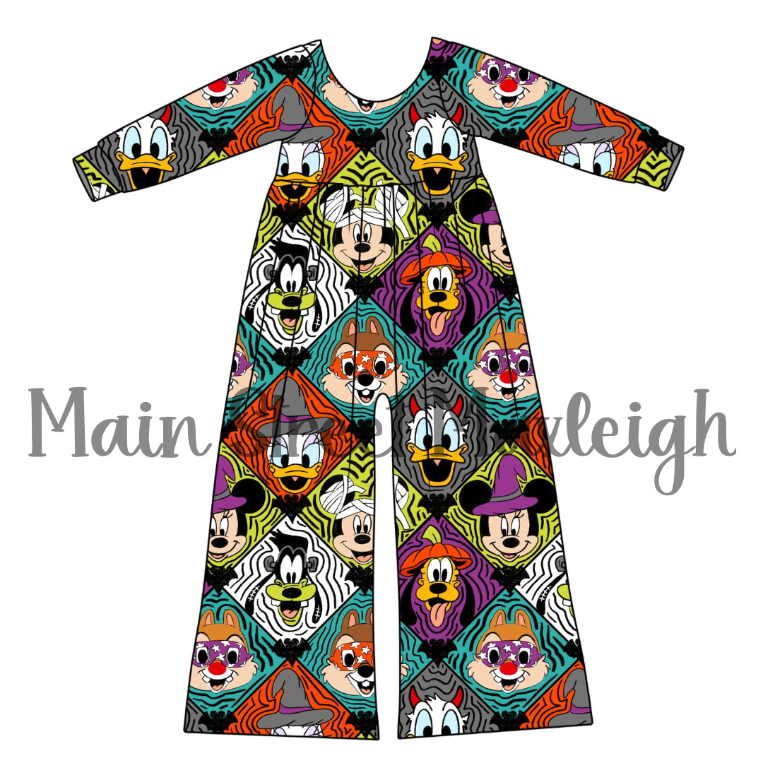 Halloween diamond romper