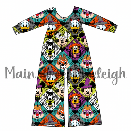 Halloween diamond romper