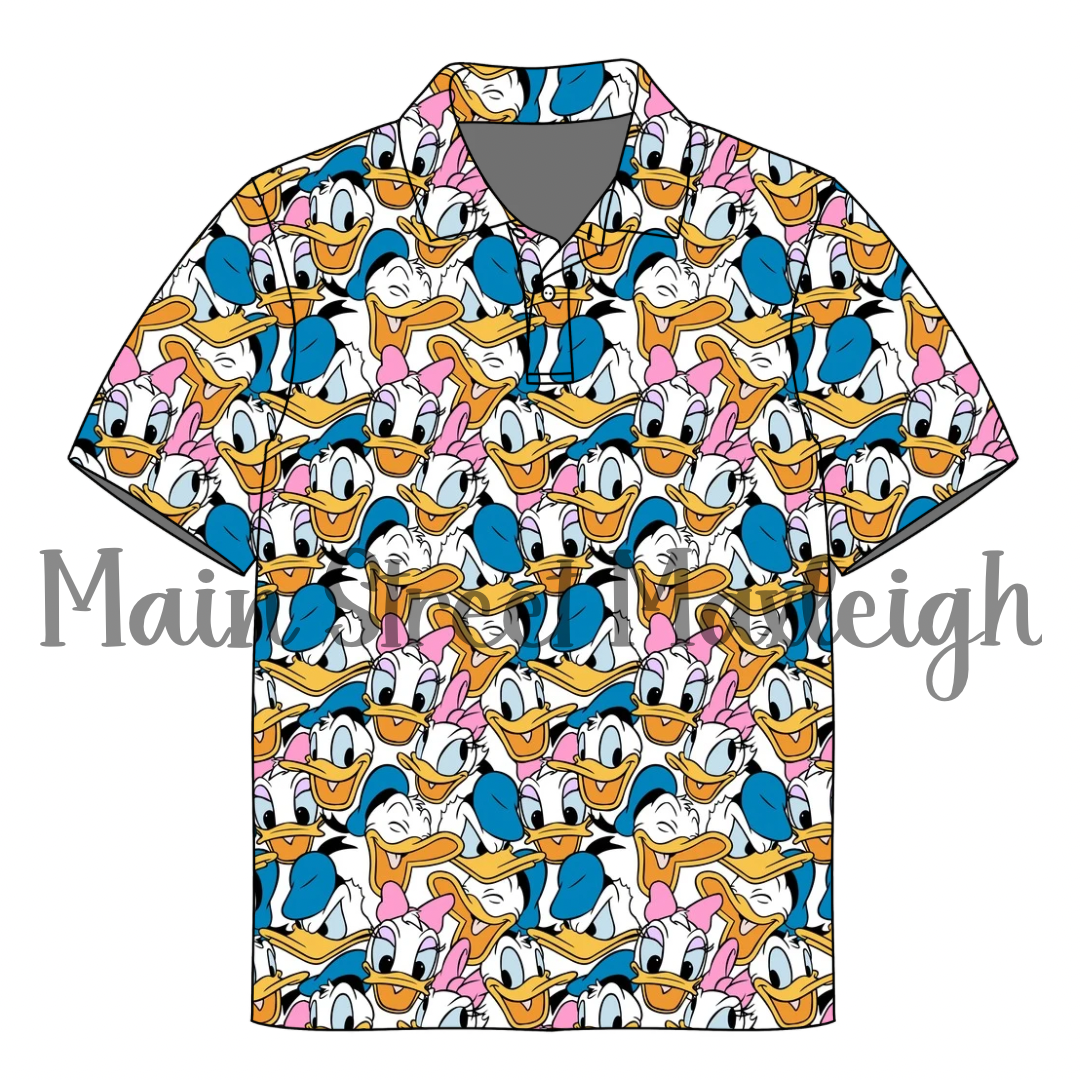 Duck mash up polo or pocket t