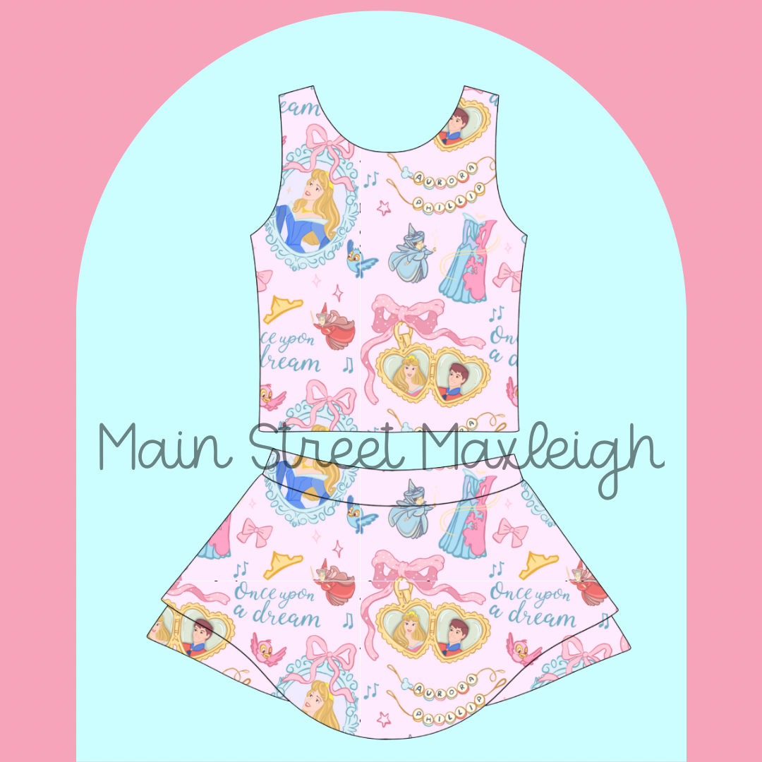 Make it pink, make it blue yoga set