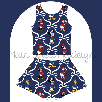 Navy cruise yoga set