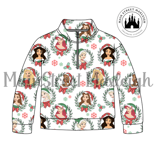 Princess Christmas zip up