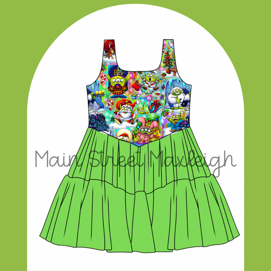 Christmas Alien dress