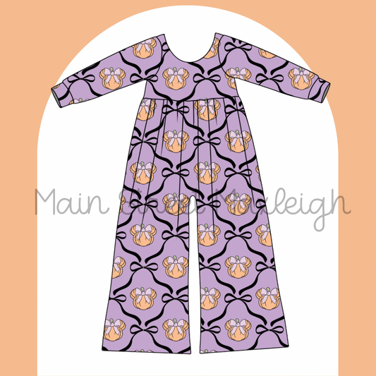 Mouse pumpkin Halloween romper