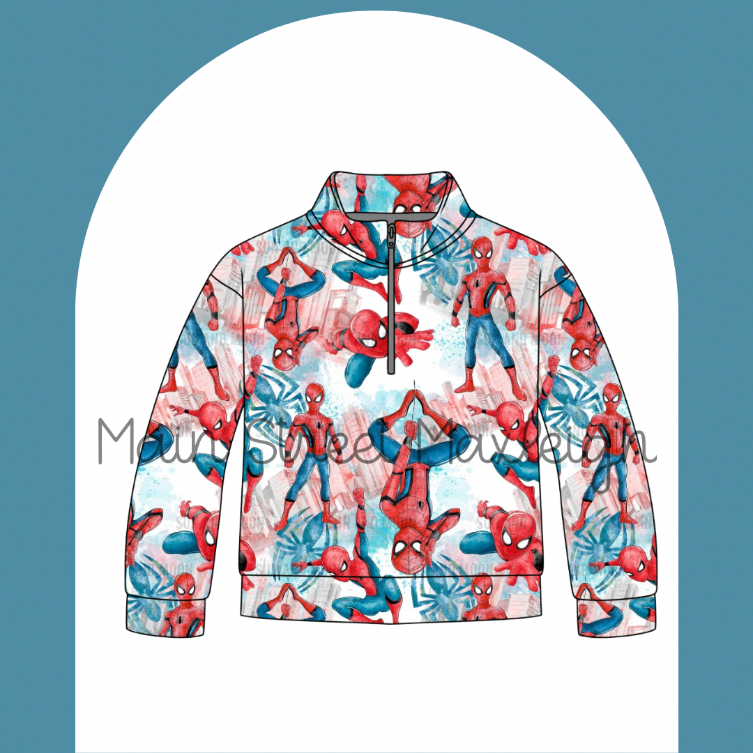 Spidey half zip up