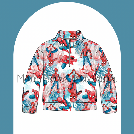 Spidey half zip up