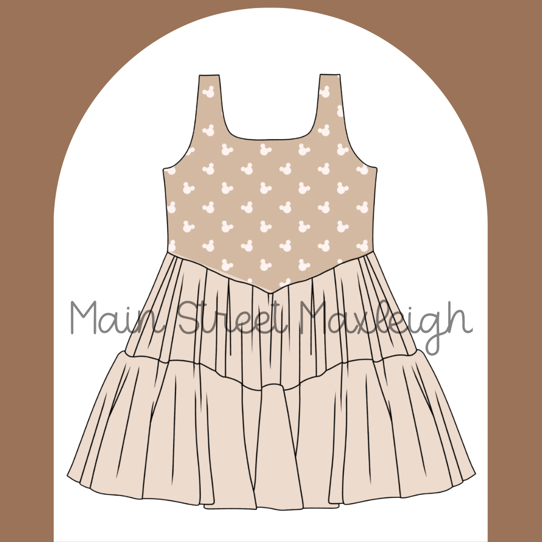 Neutral mouse dress