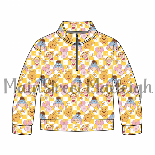 Pooh half zip up