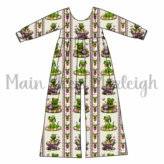 Flower garden romper