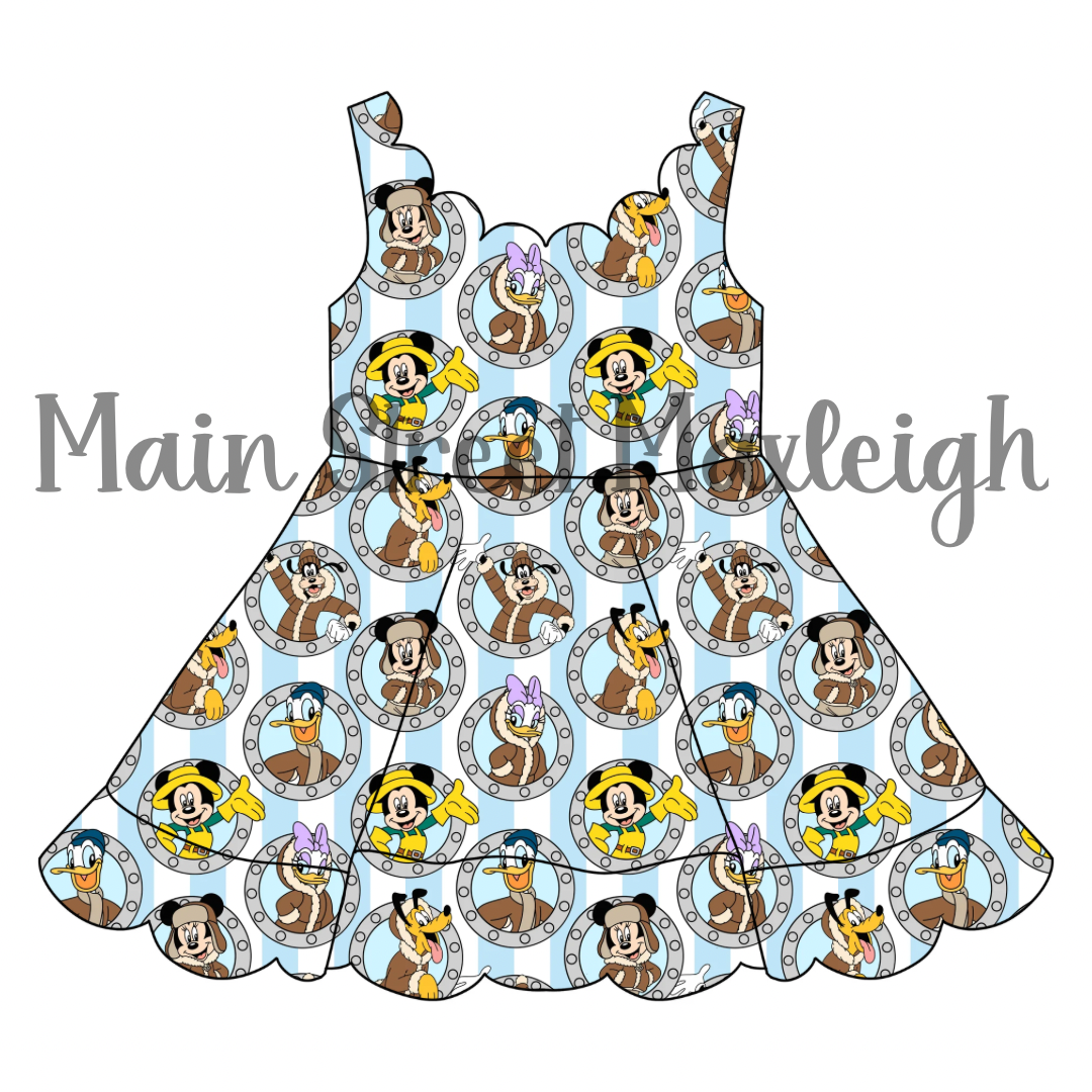 Alaska Porthole cruise scallop dress
