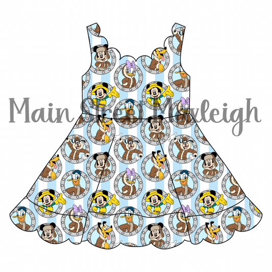 Alaska Porthole cruise scallop dress