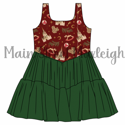 Christmas rocking “horse” dress