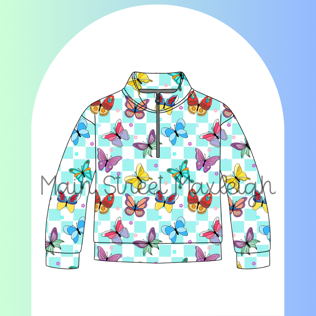 Butterfly princess zip up