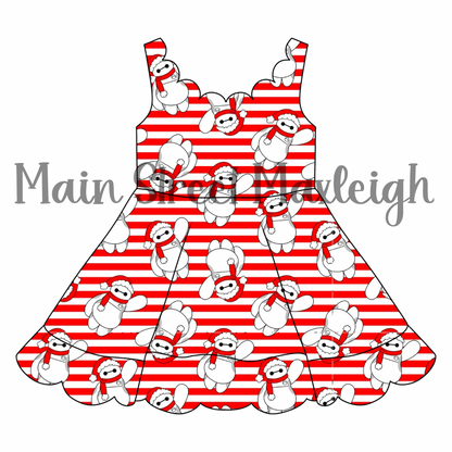 Bay Santa scallop Dress
