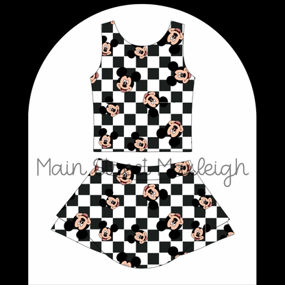 Mouse checkers yoga set