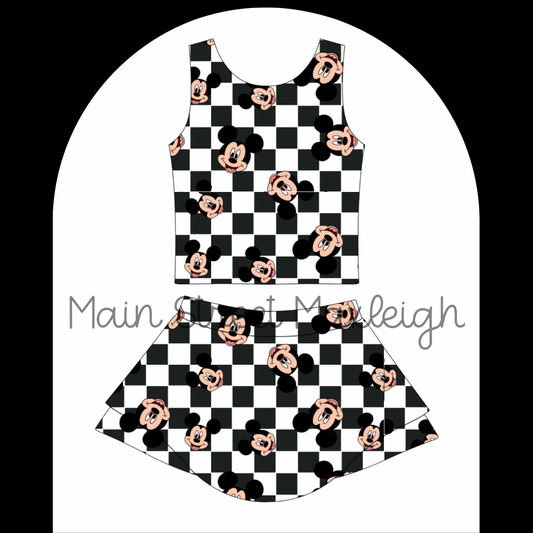 Mouse checkers yoga set