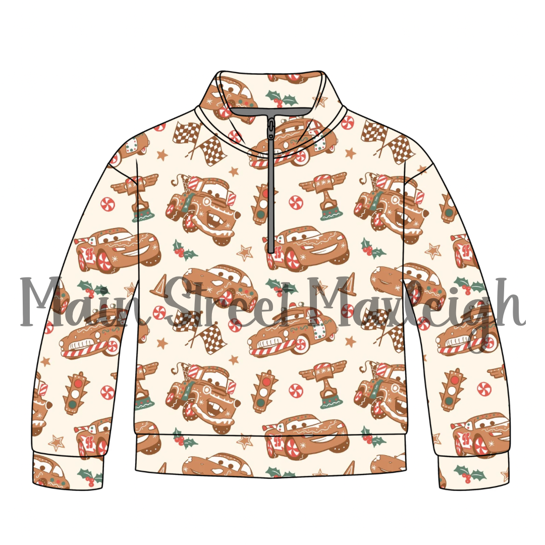 Christmas gingerbread car zip