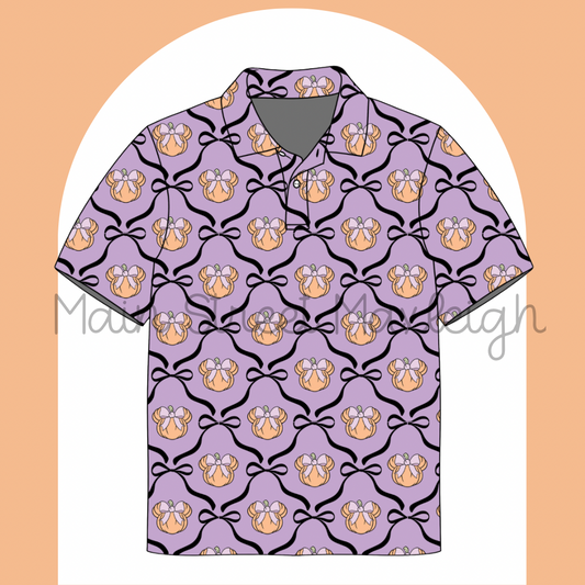 Mouse pumpkin Halloween polo