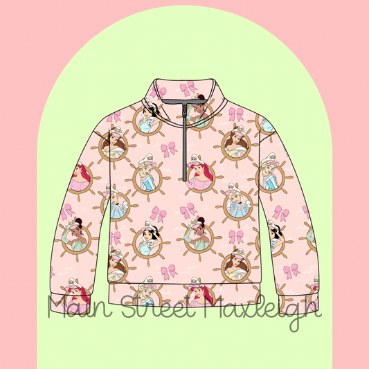 Pink princess cruise zip