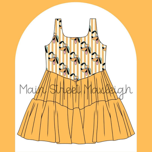 Yellow dog dress