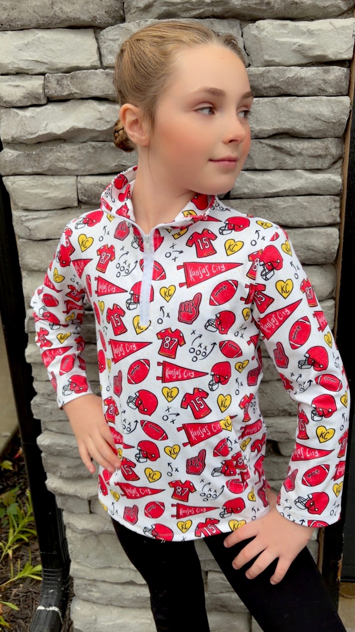 Kansas City half zip up