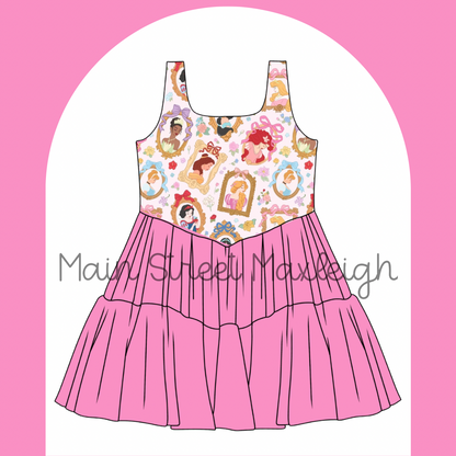 Princess frame dress