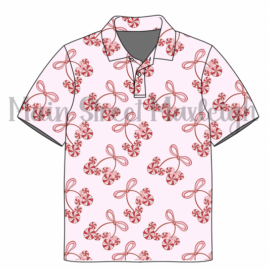 Christmas peppermint polo