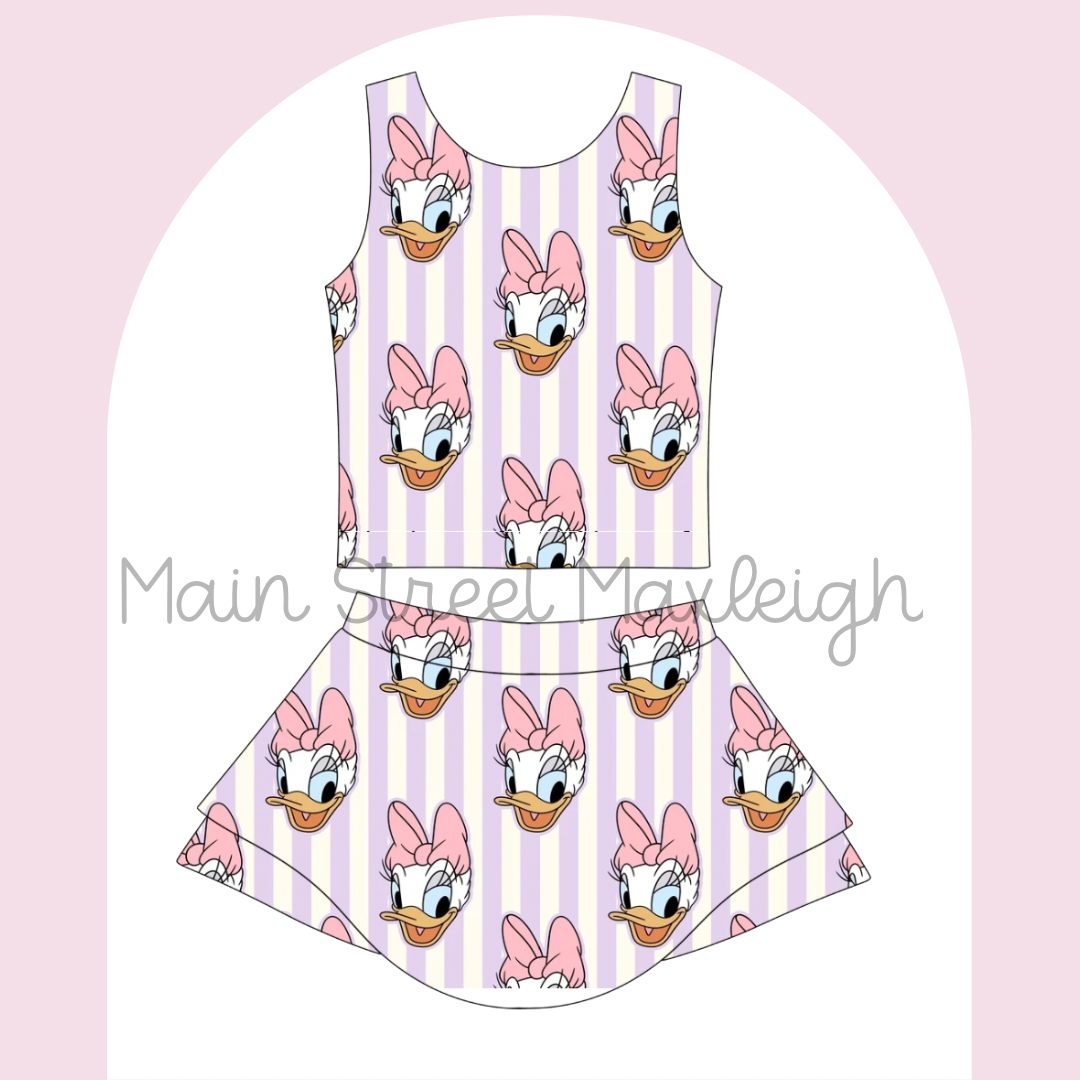 Purple duck yoga set