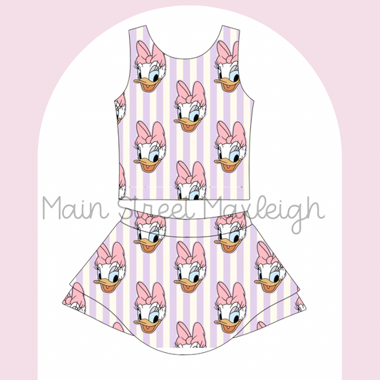 Purple duck yoga set