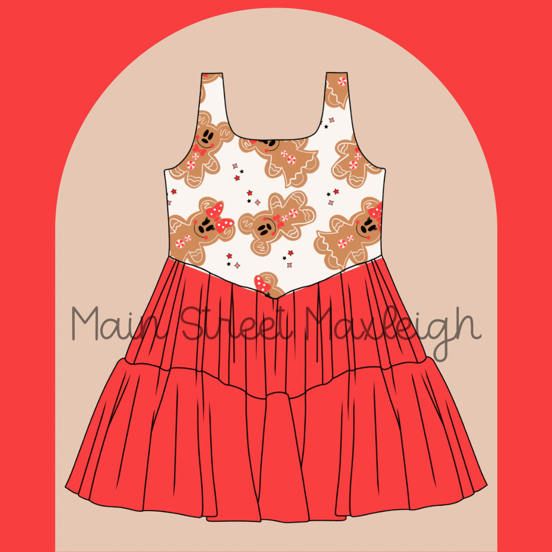 Gingerbread Christmas dress